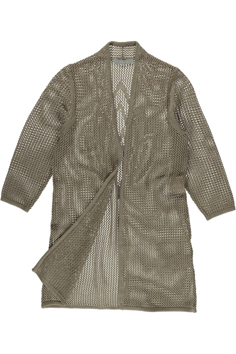 BIANCA Long-Strickjacke