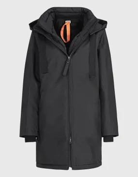 G-LAB Tyra Black // Kurzmantel mit abnehmbarer Kapuze