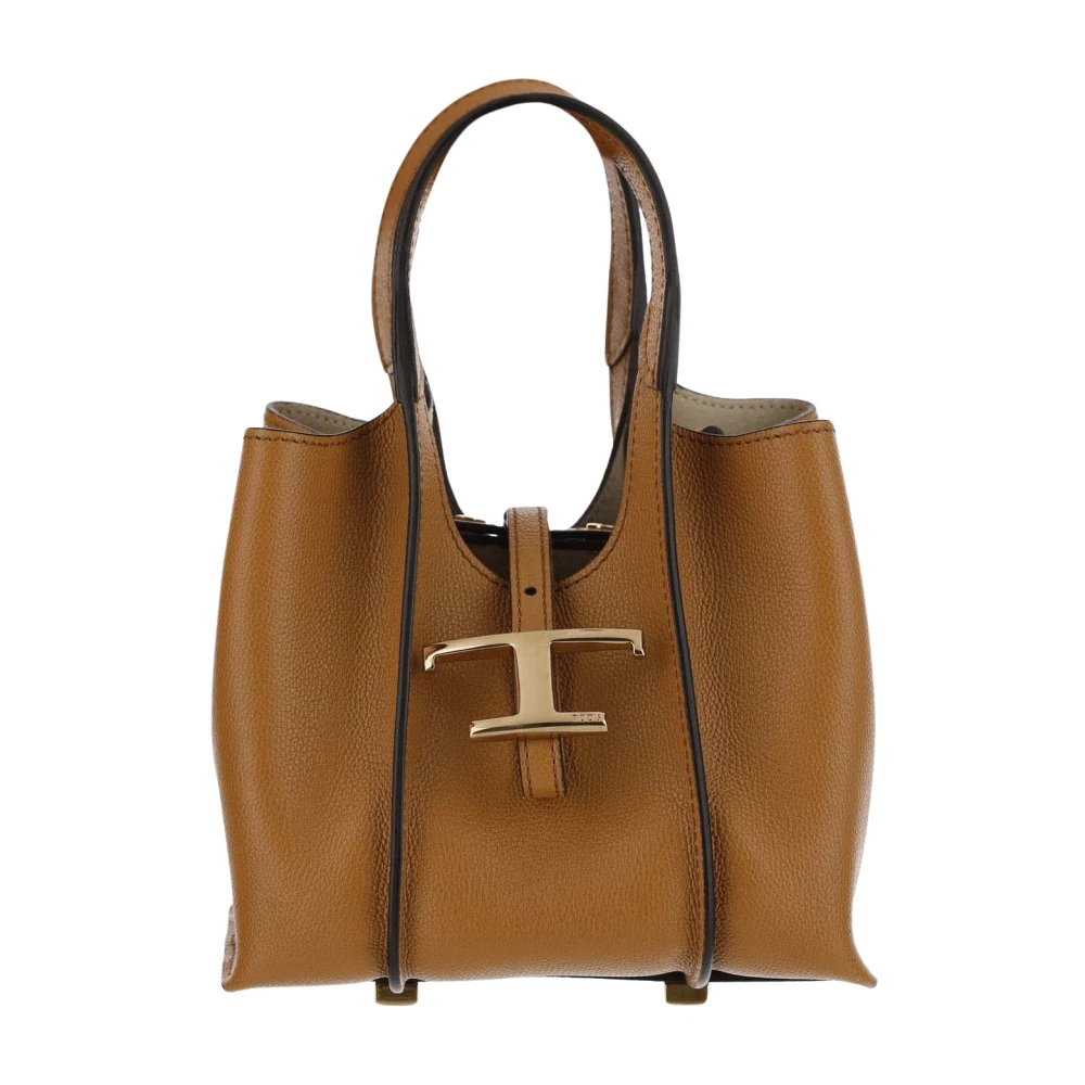 Leder Tasche mit Goldfarbenem Riemen